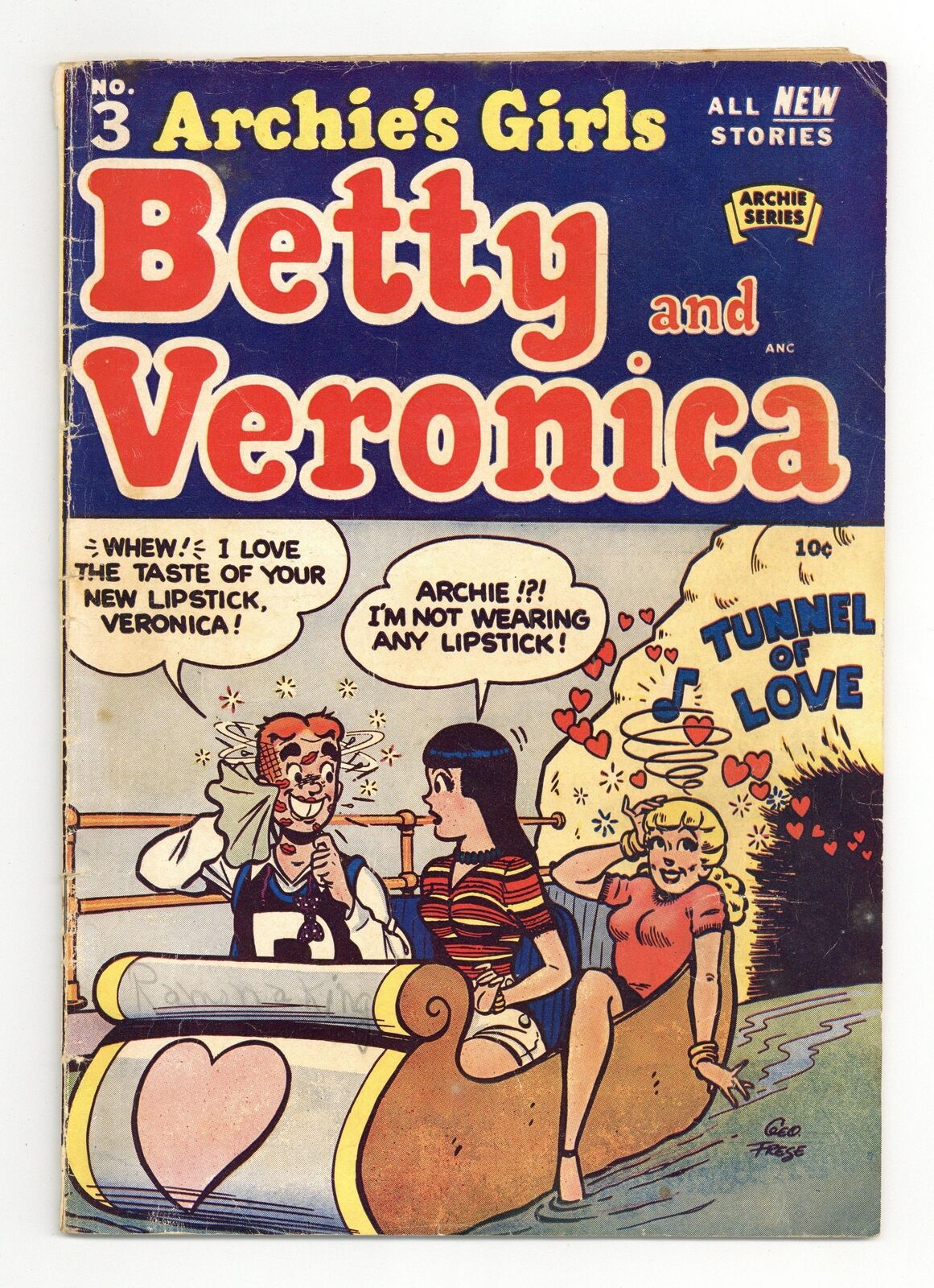 Archie's Girls Betty and Veronica #3 GD+ 2.5 1951
