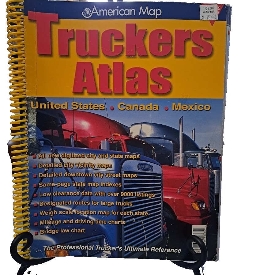 Vintage Truckers Atlas American Map 2002 Ephemera