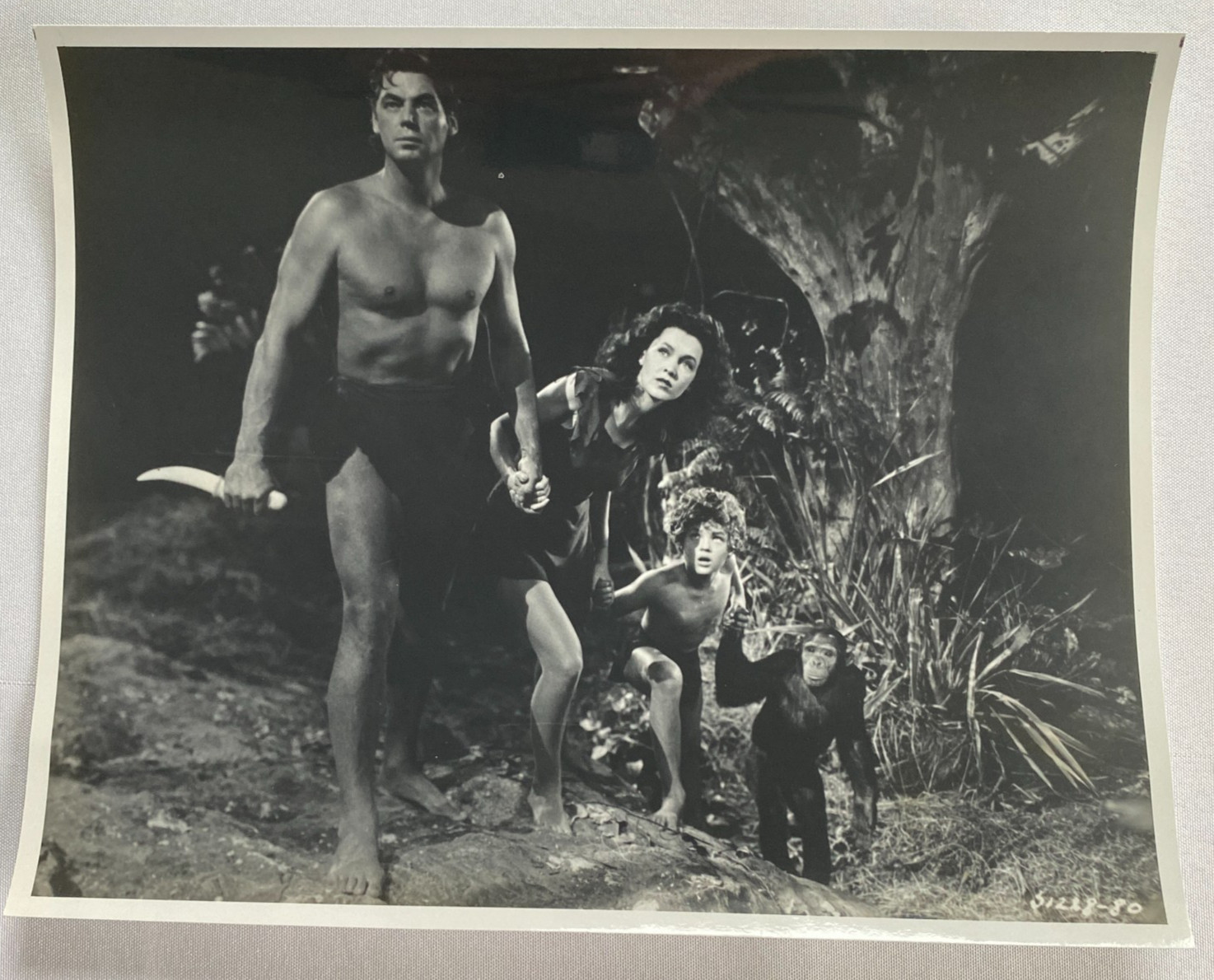 Vtg 1932 Tarzan The Ape Man Johnny Weissmuller Press Photo 8x10