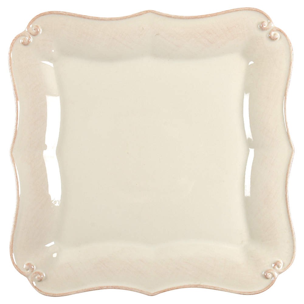 Casafina Vintage Port Cream Square Dinner Plate 6451848