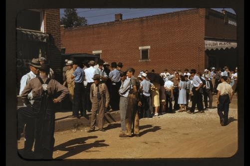 Campton Kentucky KY 1940 Court Day Farmers Townspeople Marion Post Wolcott