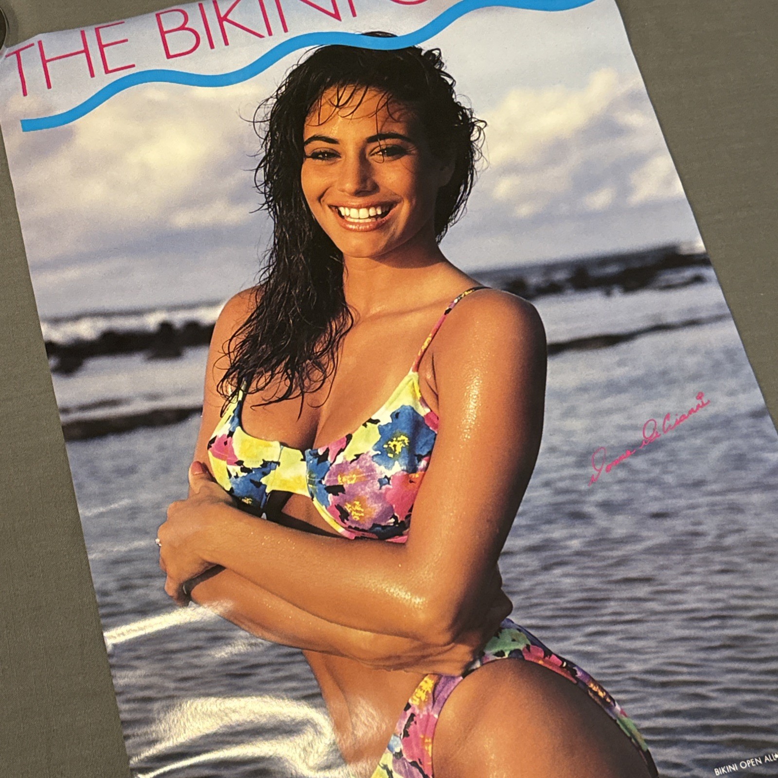 *LARGE* THE BIKINI OPEN Donna Decianni Original Vintage Sexy Girl Poster | 32x22