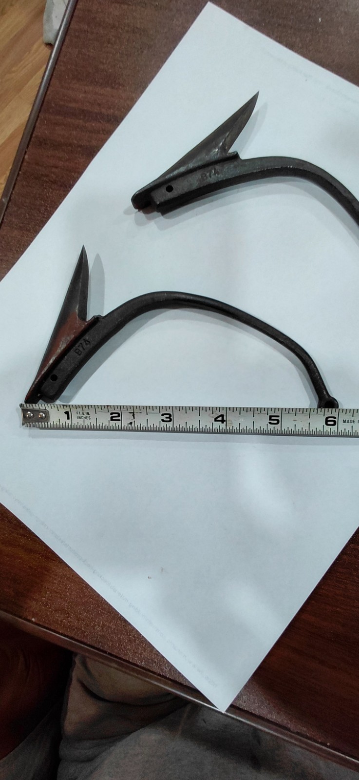 2 - Vintage Bethleham Steel B74 Removable Pole Step Lineman Utility Hardware 6\