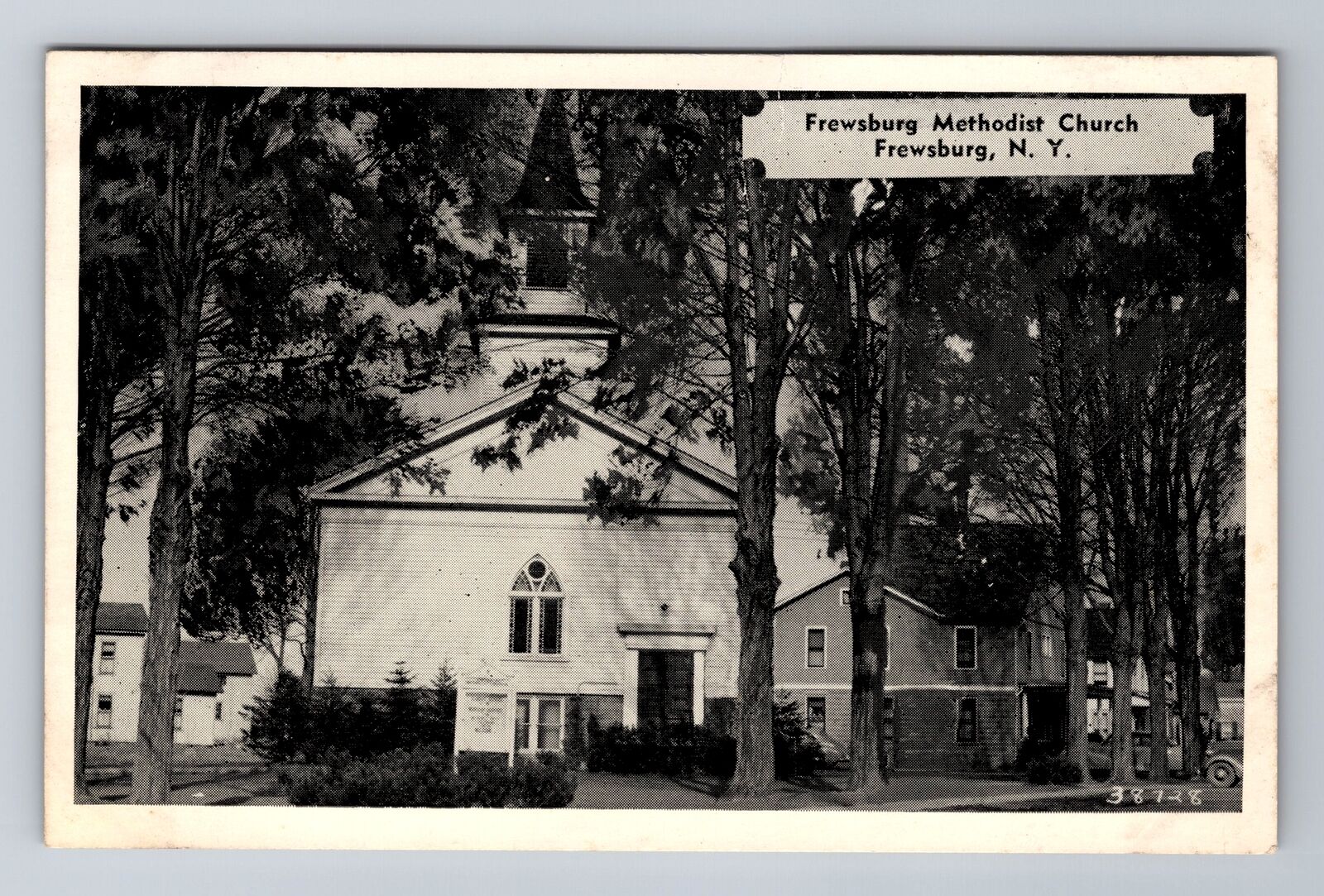 Frewsburg NY-New York, Frewsburg Methodist Church, Antique Vintage Postcard