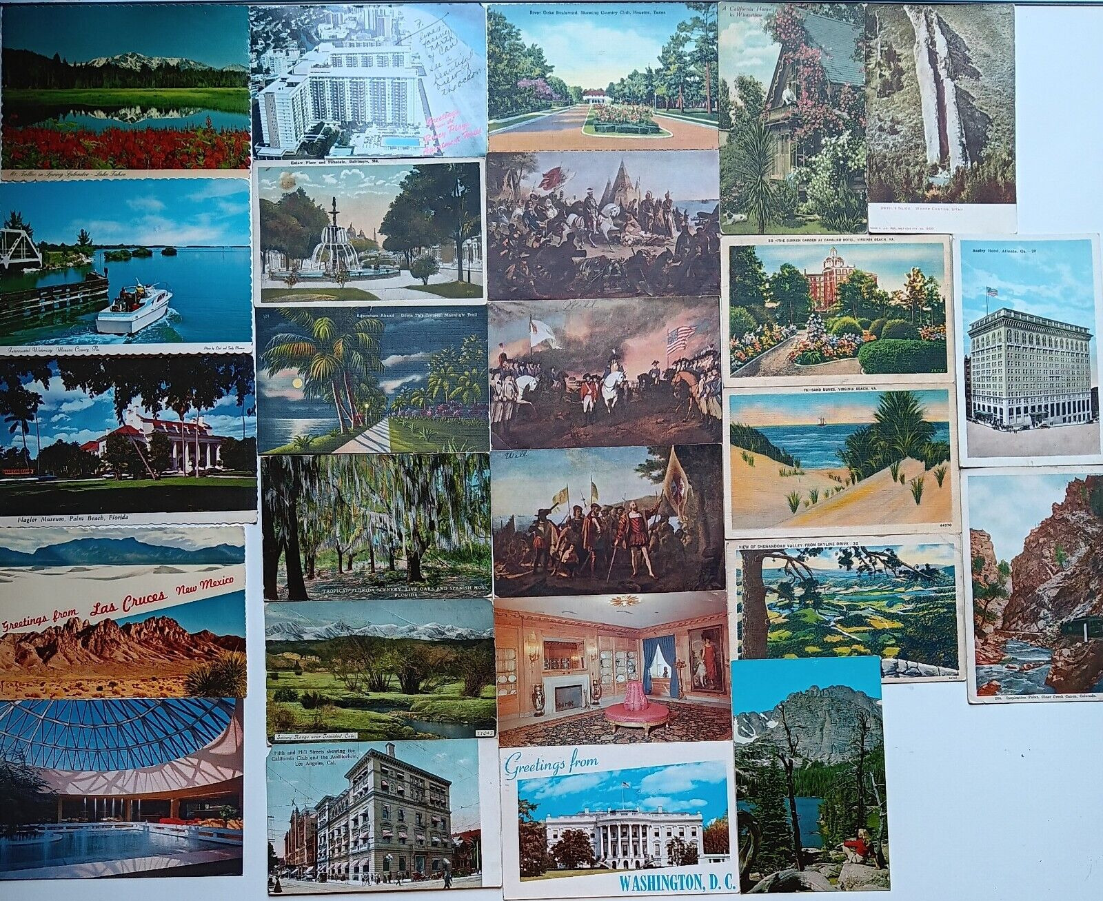 25 Antique Vintage Misc 1900s Scenery Postcards: Mountains, Lakes, Rivers Lot 52