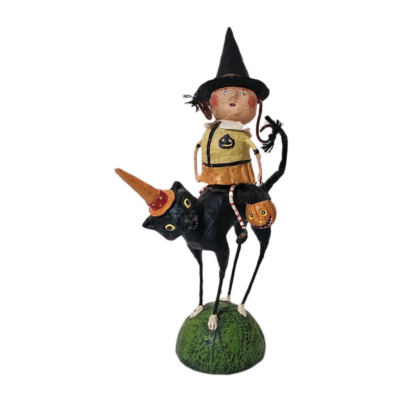 Lori Mitchell Sissy And Her Cat Folk Art Halloween Décor 9