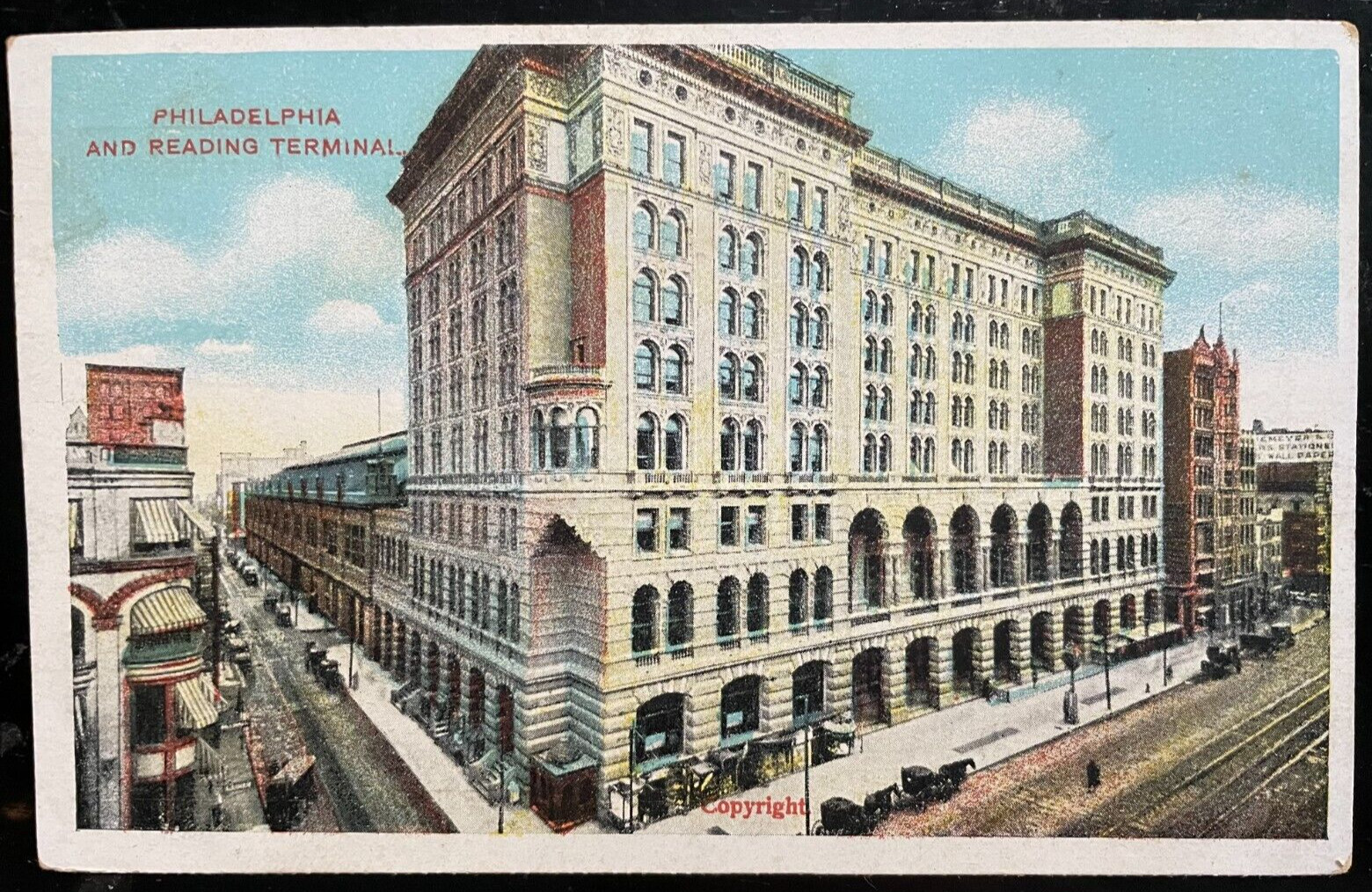 Vintage Postcard 1901-1907 Philadelphia & Reading Train Terminal Philadelphia PA Vintage Postcard 1901-1907 Philadelphia & Reading Train Terminal Philadelphia PA