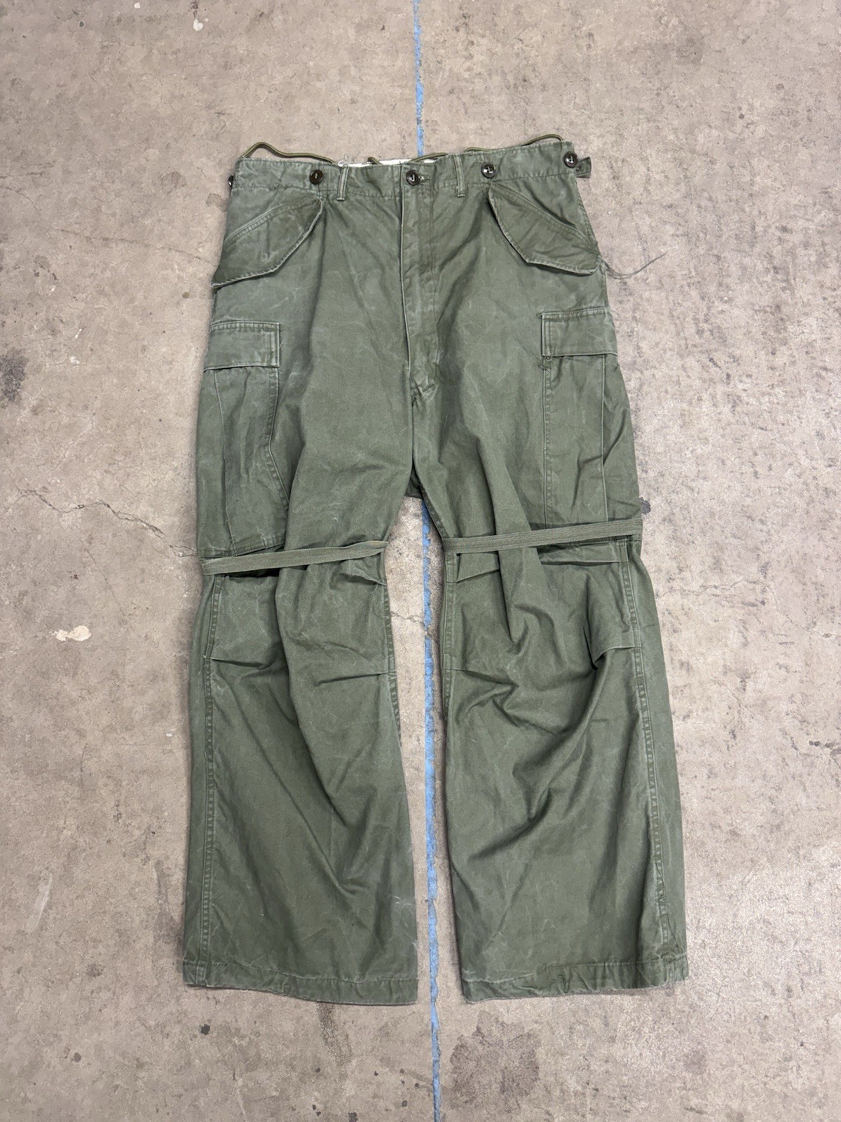 Vintage 1950s Korean War USMC M-51 Field Pants OG 107 Size Medium Regular