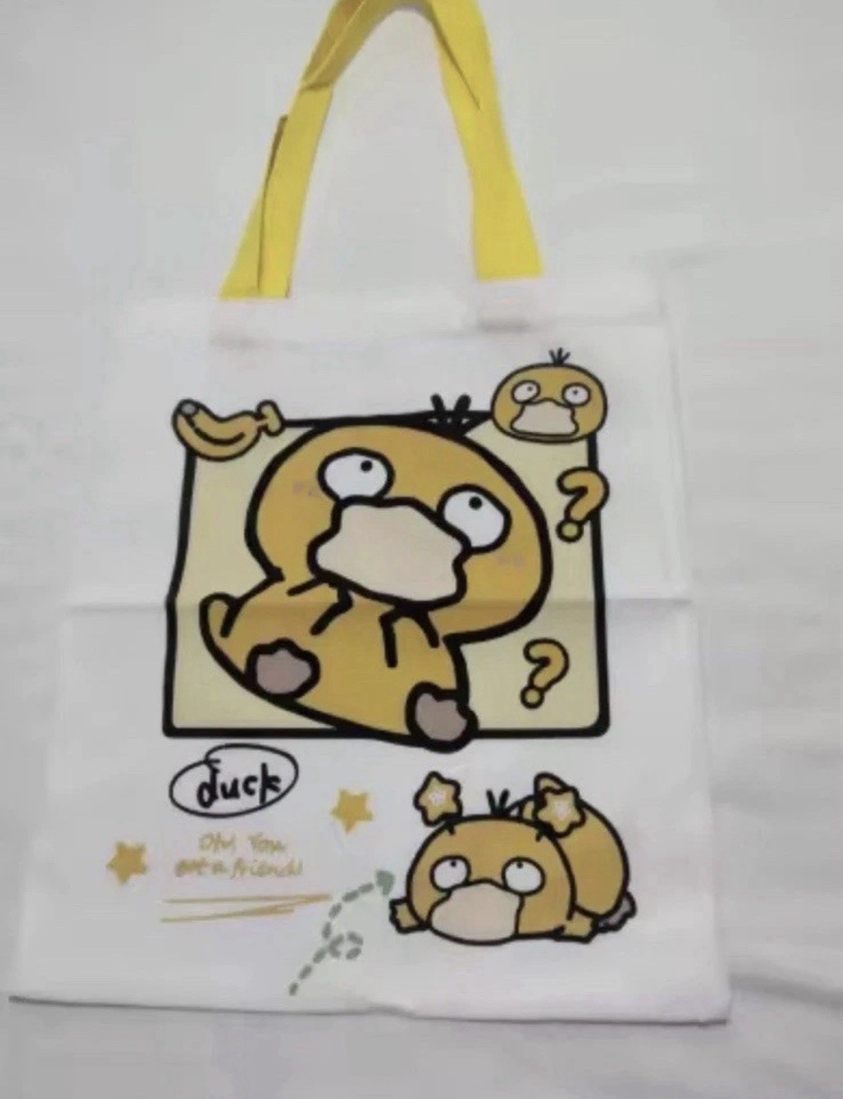 New 2026 from Pokémon Psyduck Tote Bag New 2026 from Pokémon Psyduck Tote Bag