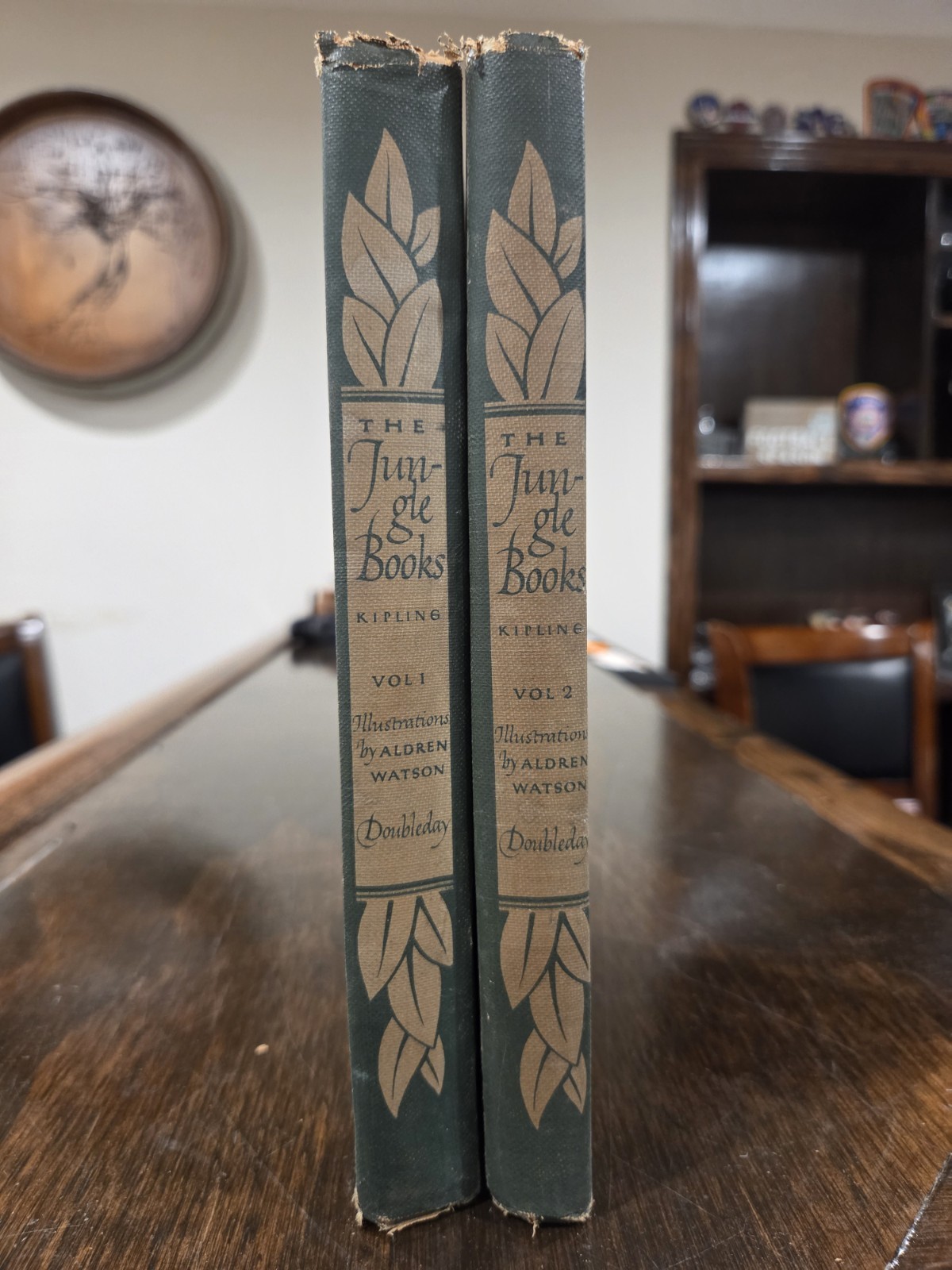1948 Rudyard Kipling, The Jungle Books Vol. 1 & 2 Vintage 1948 Rudyard Kipling, The Jungle Books Vol. 1 & 2 Vintage