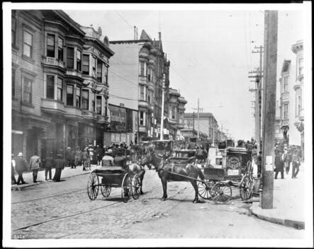 San Franciscos remaining business street Fillmore Street after the - Old Photo