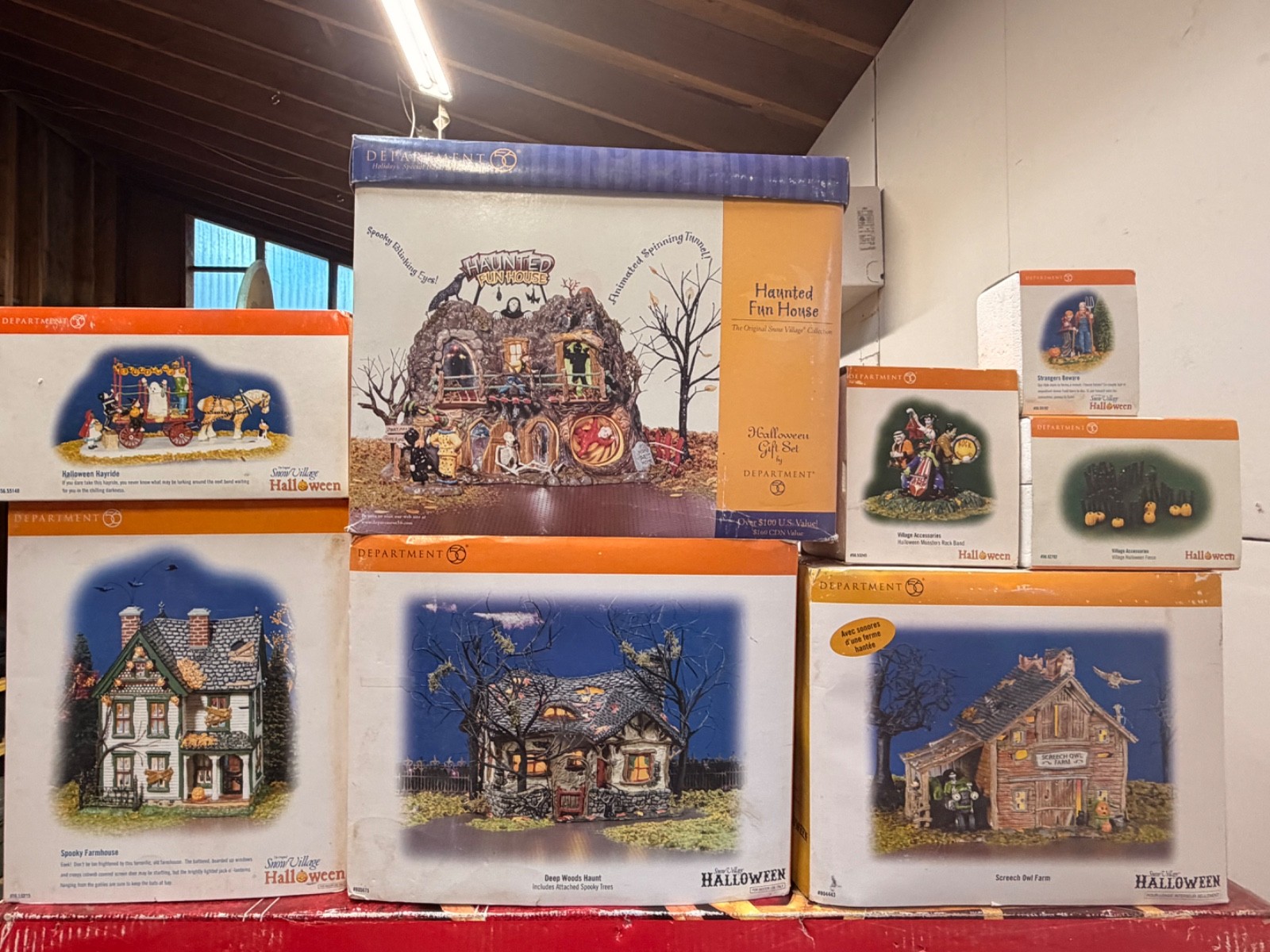 Department 56 Snow Village Halloween Collection – 8 Retired Boxed Sets
