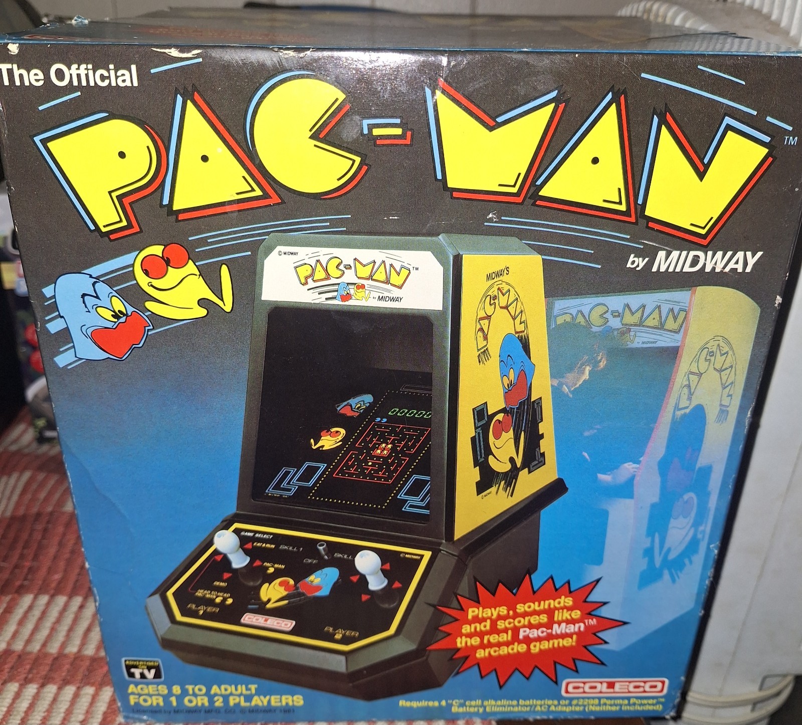 1981 Coleco Pac-Man Mini Arcade Factory Sealed in Original Box