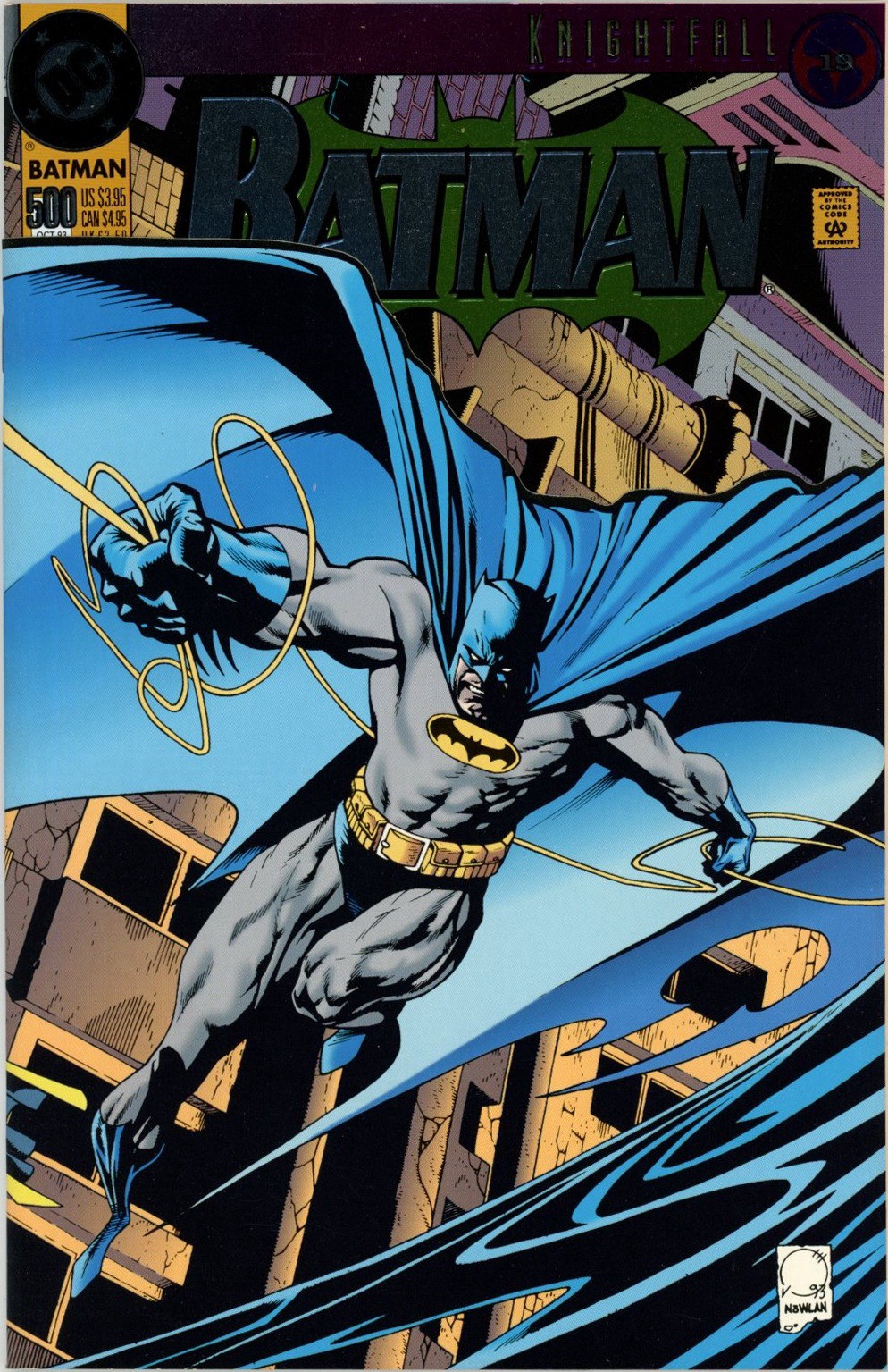 Batman #500 1993 DC Comics NM- Comic Book Foil Cover