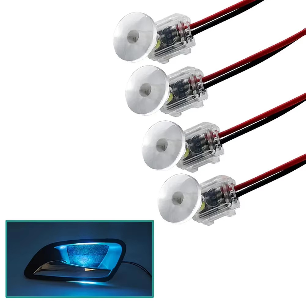 **4Pcs 12V Concealed LED Car Door Bowl Handle Light - Interior Atmosphere Lamp** **4Pcs 12V Concealed LED Car Door Bowl Handle Light - Interior Atmosphere Lamp**