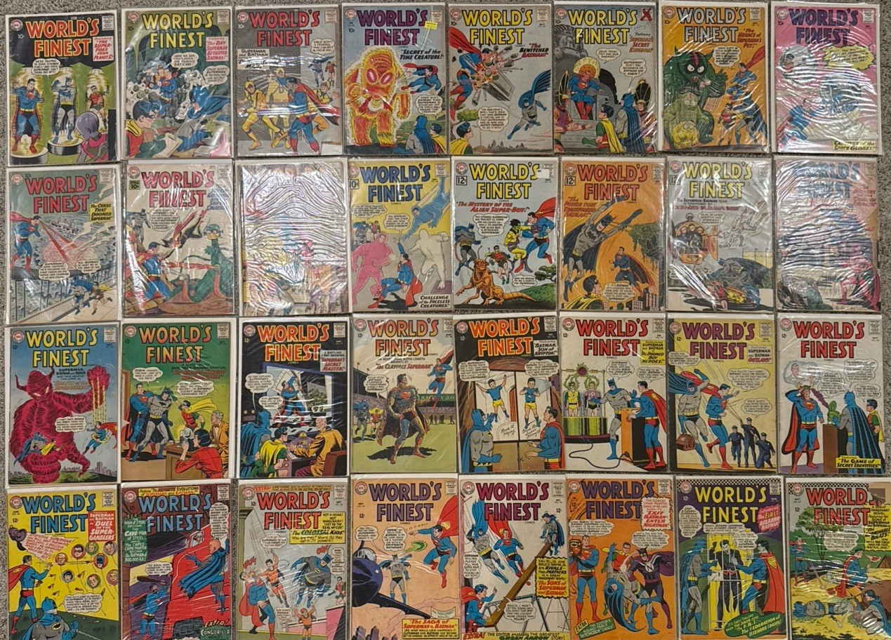 DC  World’s Finest Comics. Lot Of 84 Between 96-308. 1958-1984. Key Issues