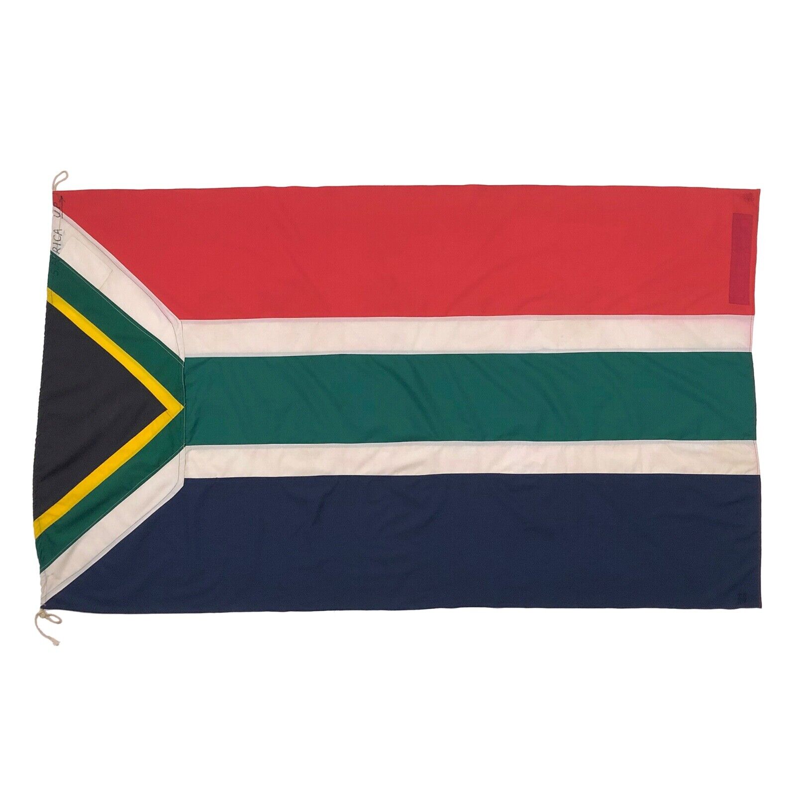 Vintage Handmade South Africa Flag Textile Art Decor