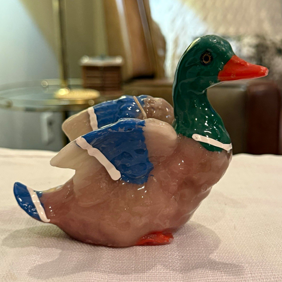 Vintage Mallard Duck Wax Candle