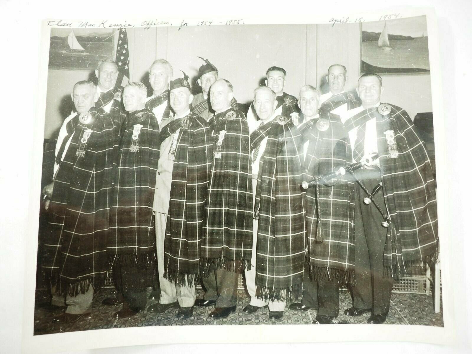 Clan MacKenzie Officers for 1954-1955 Black & White 8\