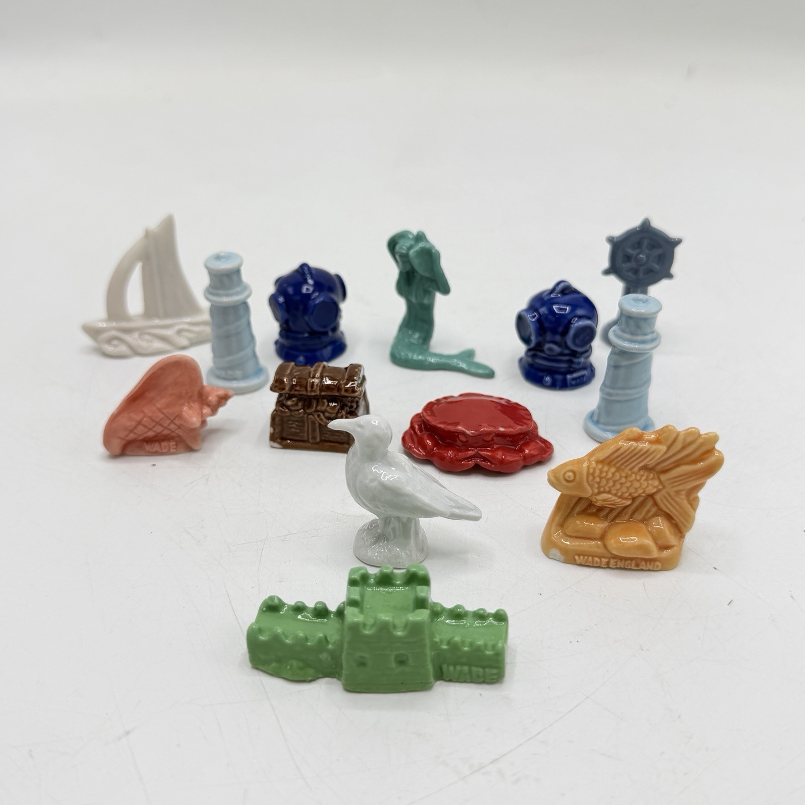 Wade Whimsies Red Rose Tea Nautical Wonderland Set of 13 Not Complete