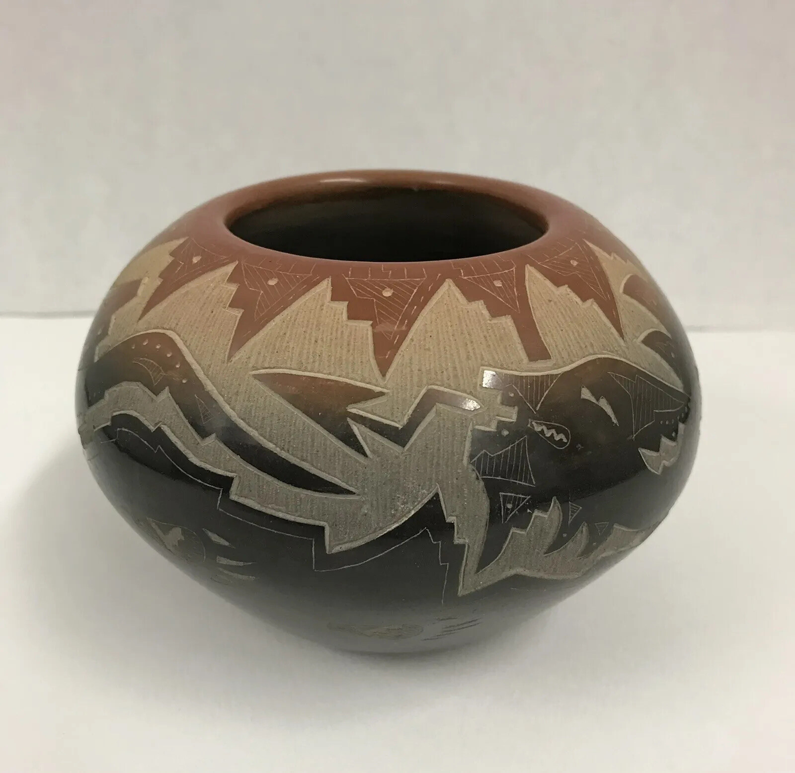 SAMMY NARANJO Two-Tone Pot Contemporary Native American Pottery