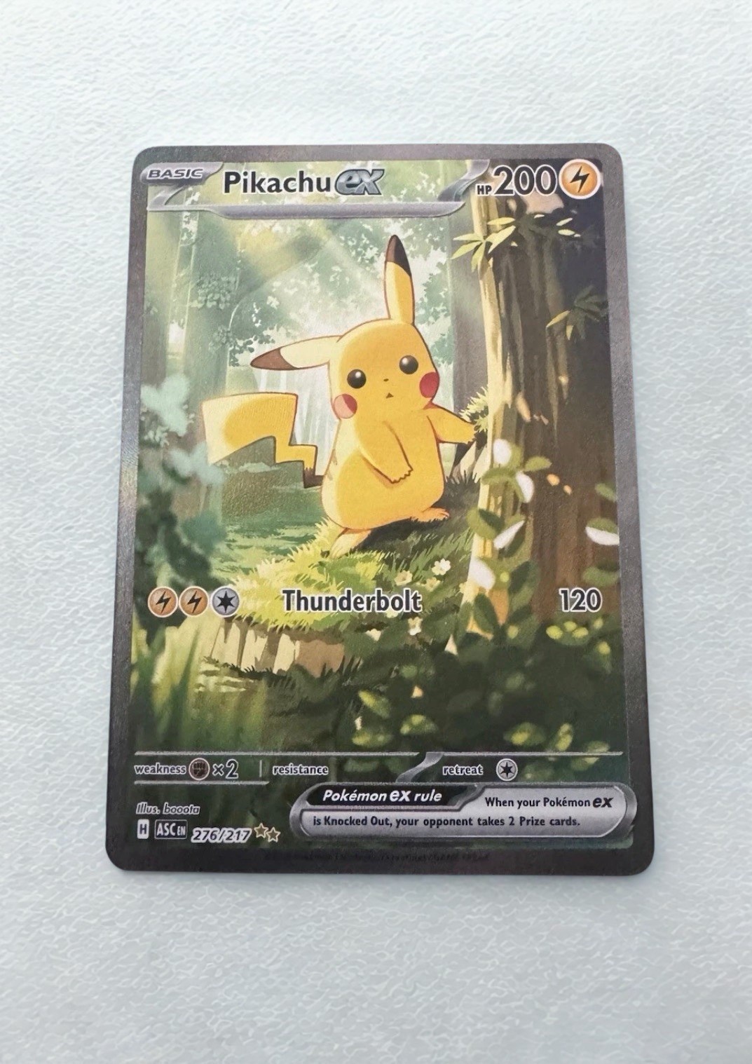 Pokémon TCG Ascended Hero’s Pikachu SIR 276/217 Pack Fresh Mint