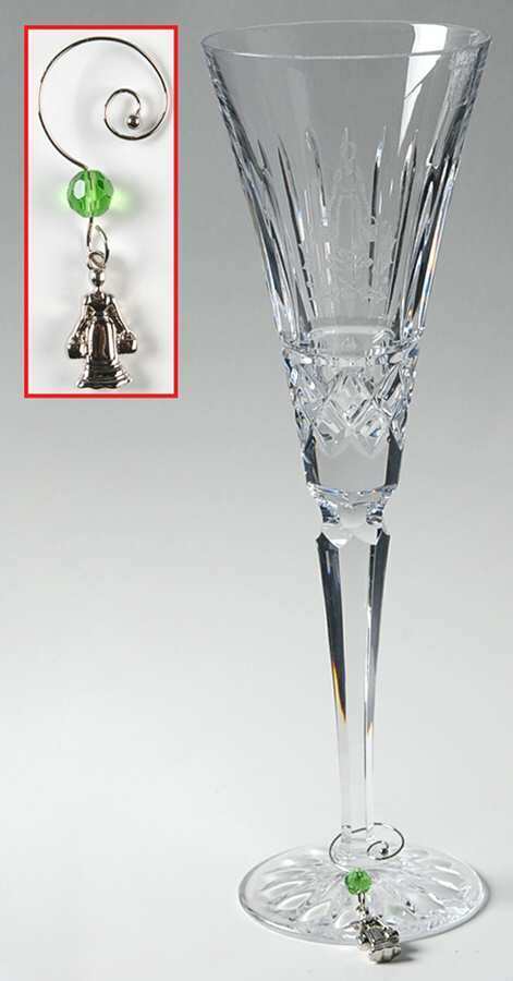 Waterford Crystal Twelve Days of Christmas  Fluted Champagne & Charm 4698561