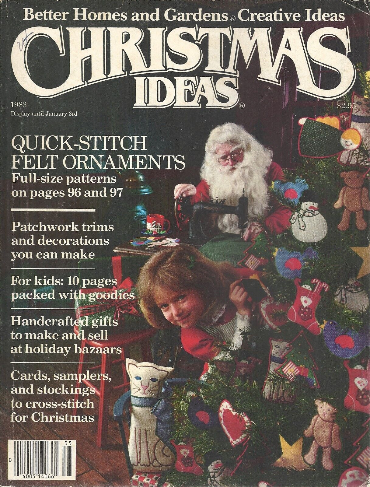 BETTER HOMES & GARDENS CREATIVE CHRISTMAS IDEAS MAGAZINE 1983 ISSUE