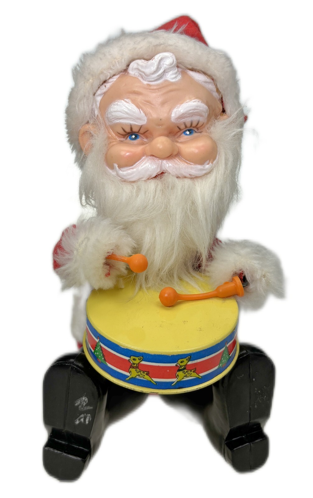 9” Santa Figurine Christmas Decor Vtg 1978 Retro Yuletide    As Is