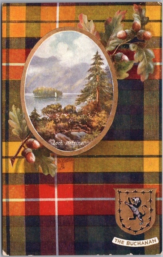c1910s Tuck\'s SCOTTISH CLANS Postcard \