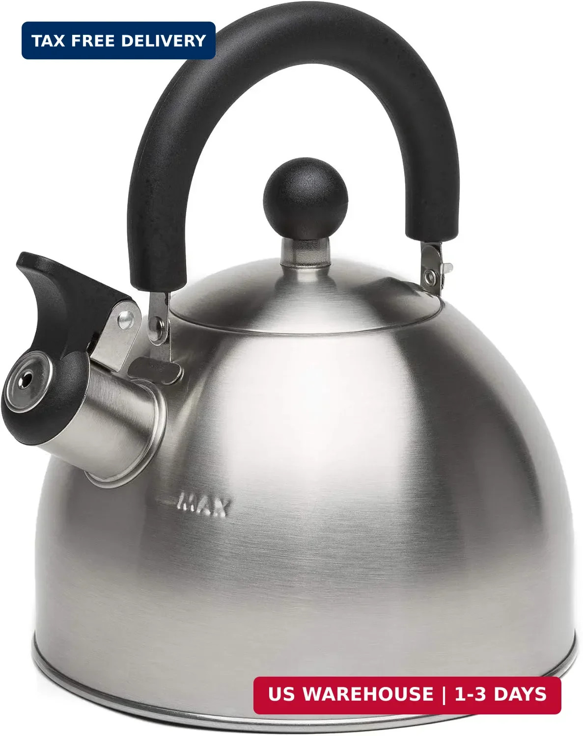 Primula Stewart Whistling Tea Kettle for Stovetop, Stainless Steel Stove Top Ket
