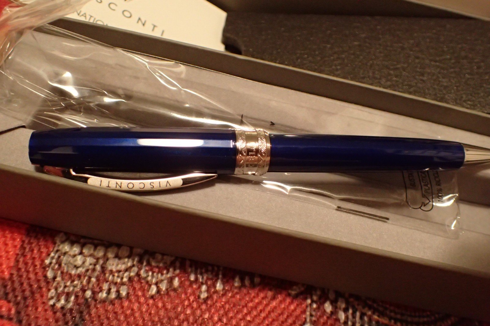 Visconti \'Michelangelo\' Blue Ballpoint Pen Brand New