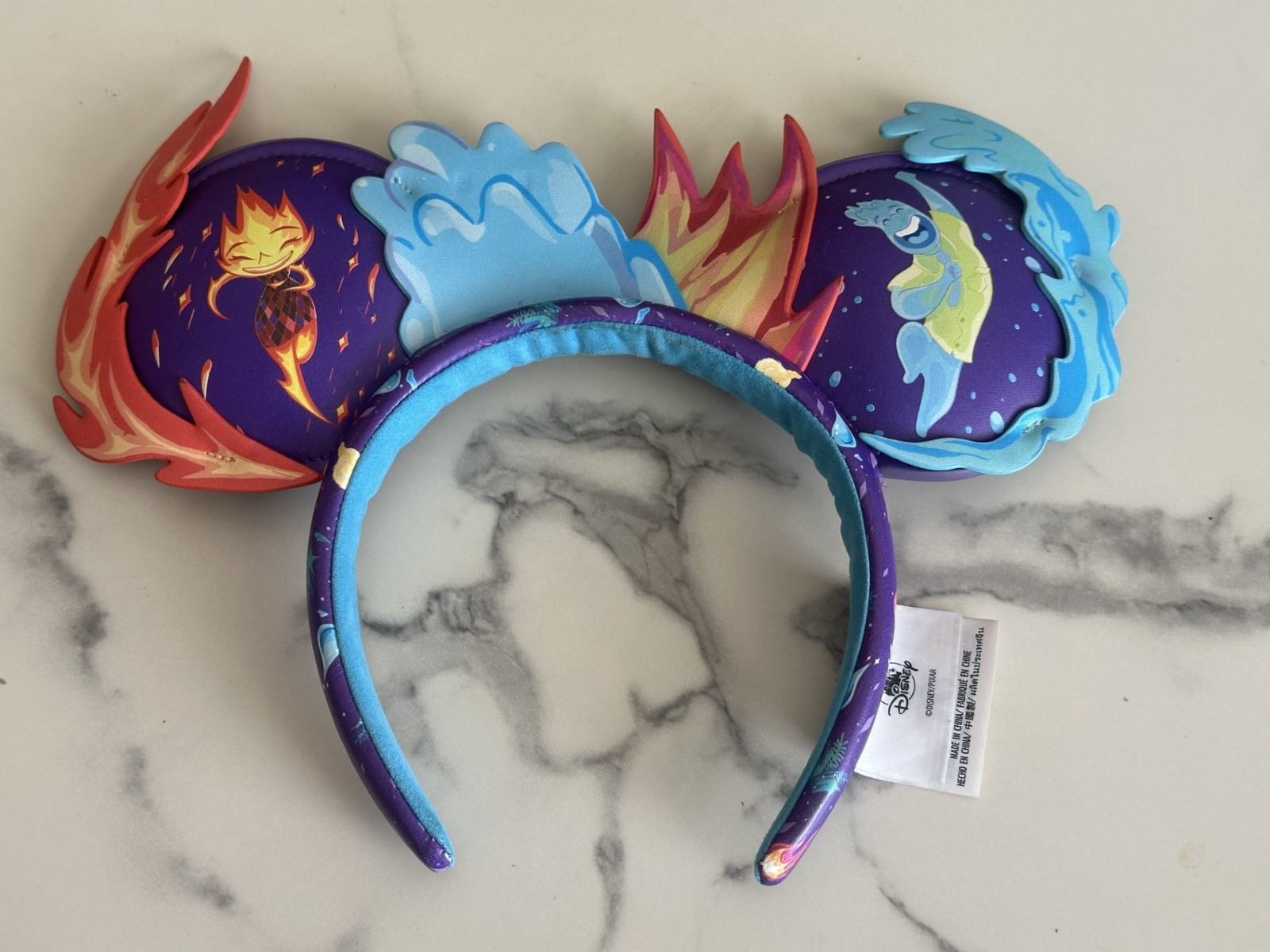 Disney Pixar Elemental Ember Wade Ear Headband 2023 RARE Retired Parks