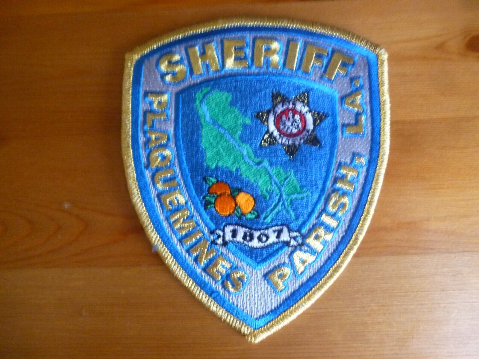 LOUISIANA STATE SHERIFF Patch PLAQUEMINES PARISH UNIT USA obsolete Original