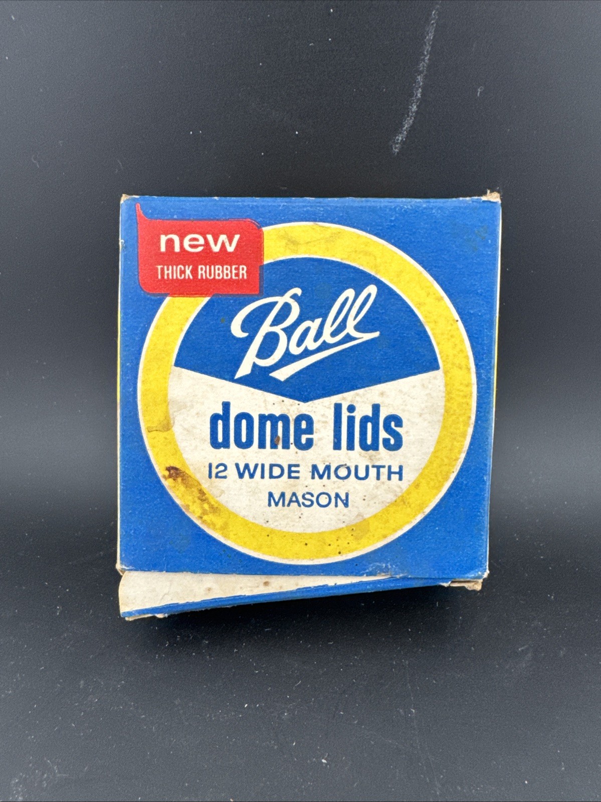 Ball Dome Lids Vintage Made In Muncie IN. Box And 5 Lids