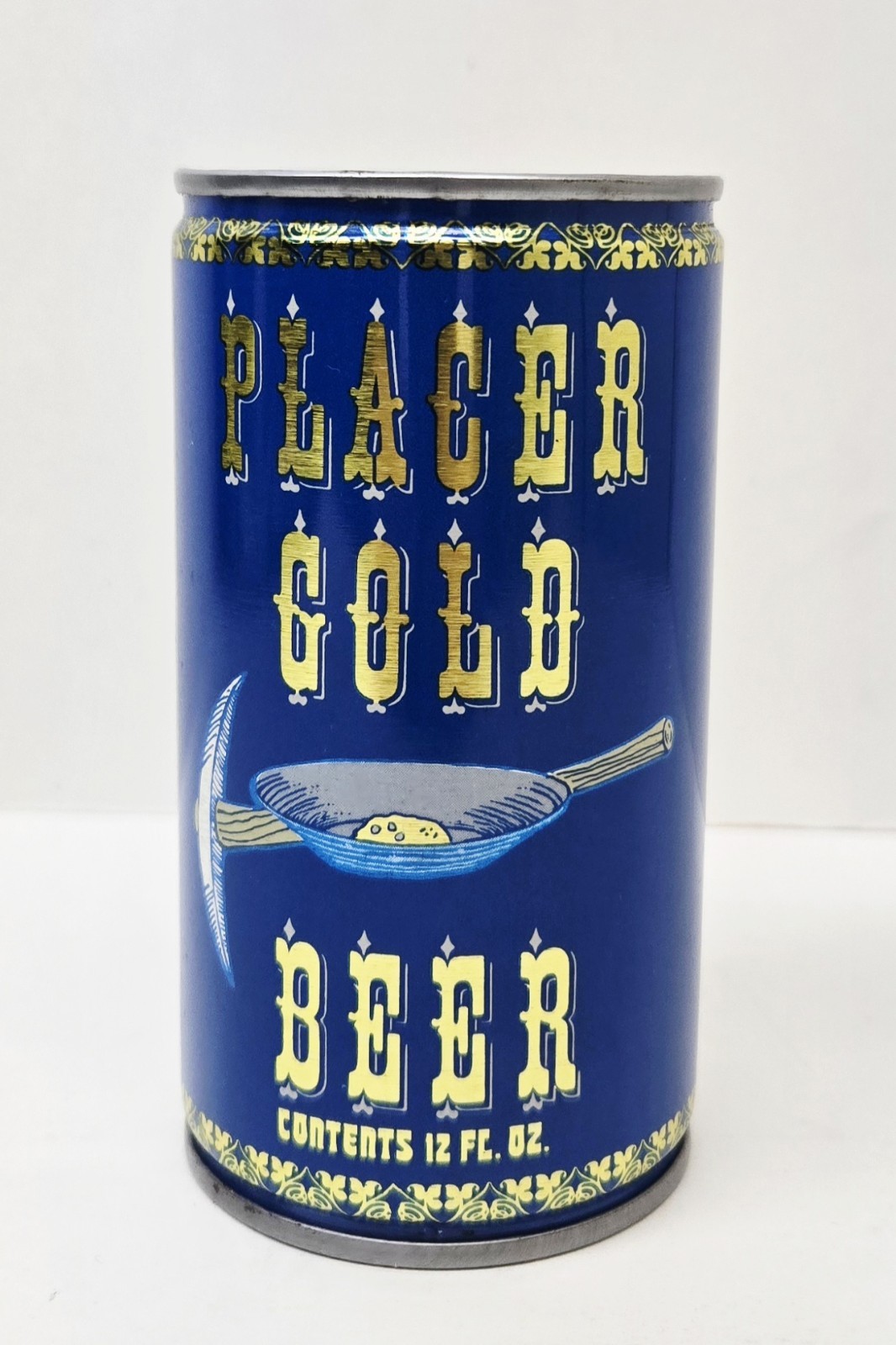 Empty Vintage Placer Gold Beer Flat Top Can 12 oz – Placer Brewing Auburn, CA Empty Vintage Placer Gold Beer Flat Top Can 12 oz – Placer Brewing Auburn, CA
