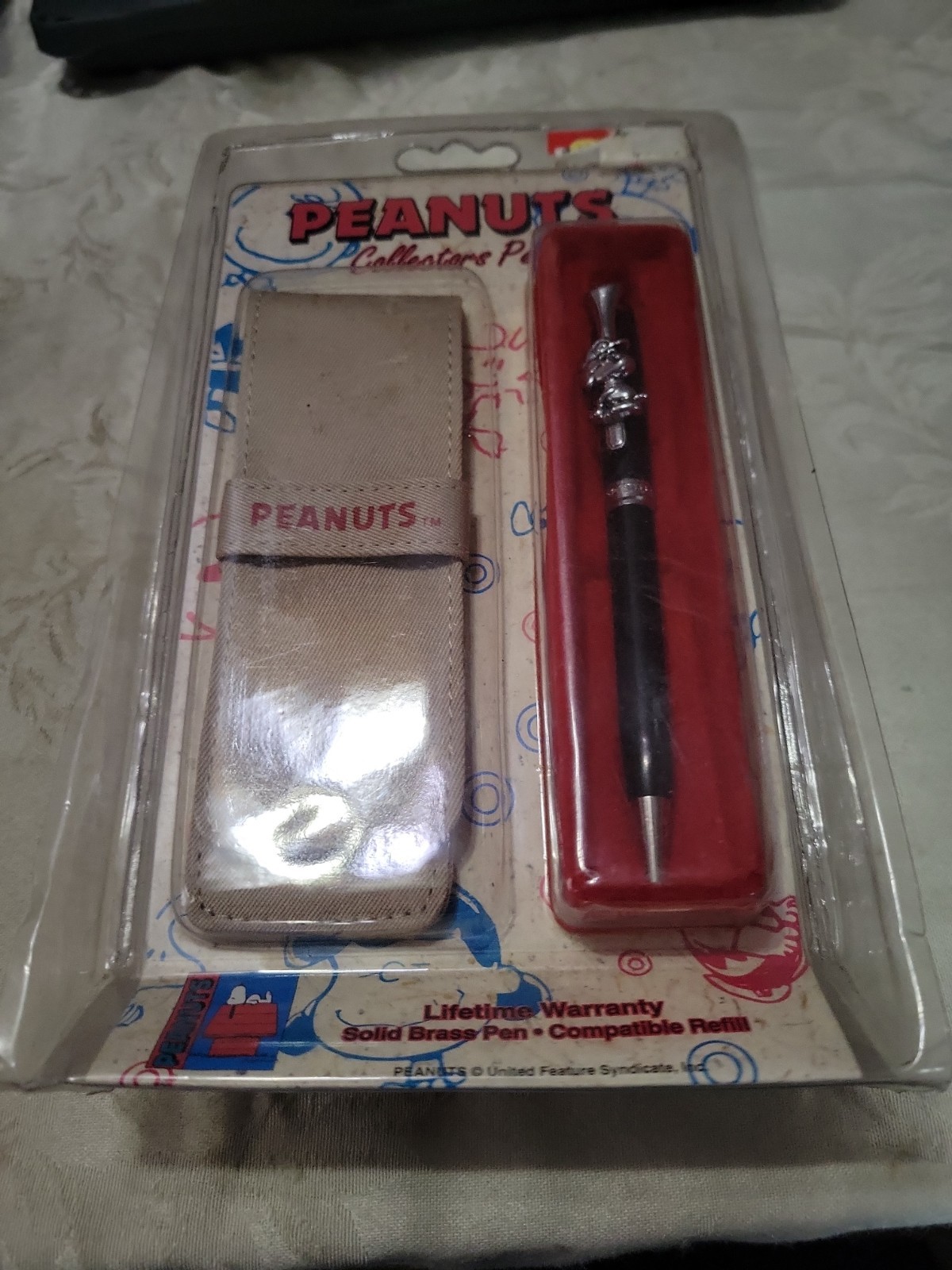 Vintage Peanuts Snoopy Collector's Pen With Case In Original Package