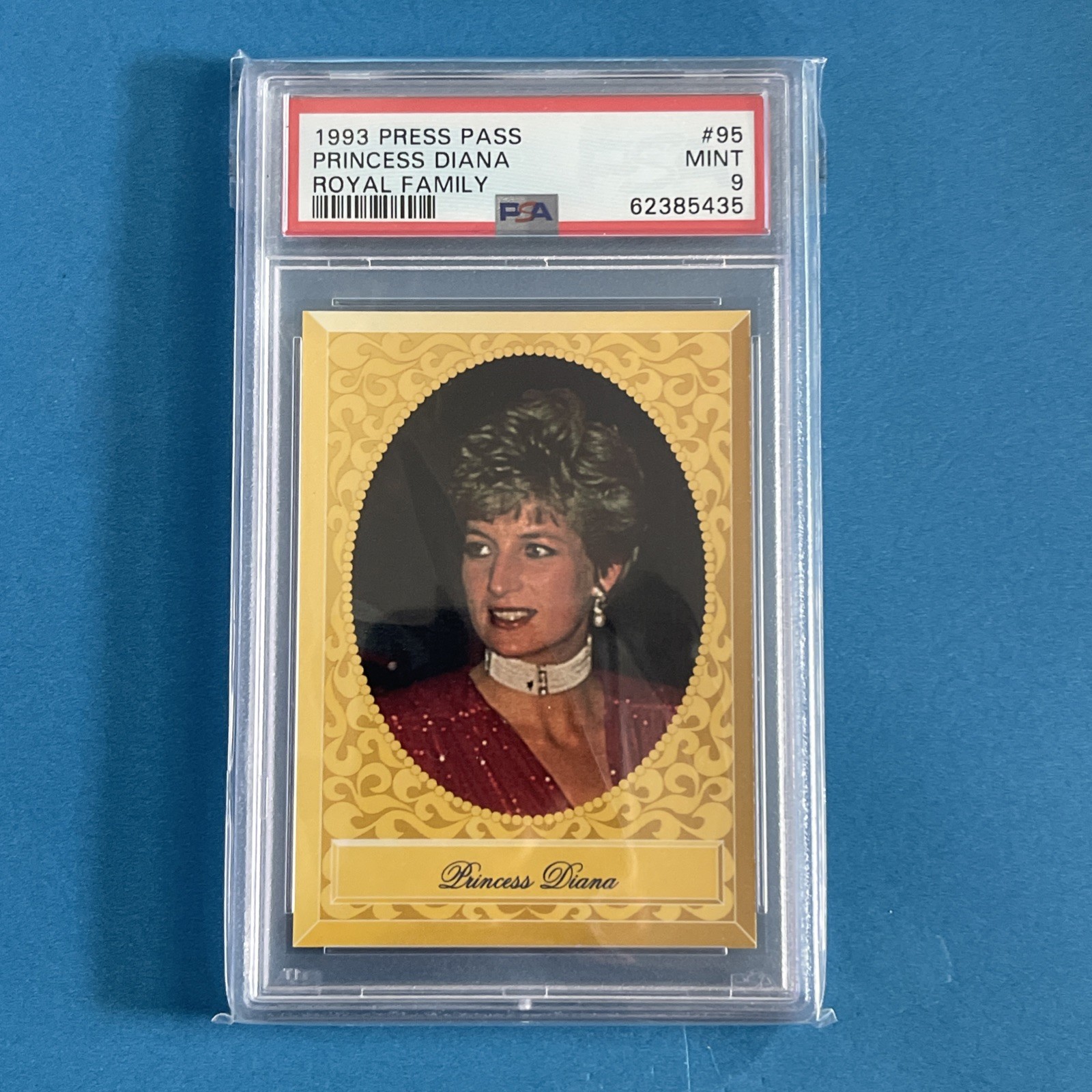 1993 Press Pass “Princess Diana” Royal Family #95 PSA 9 Mint 