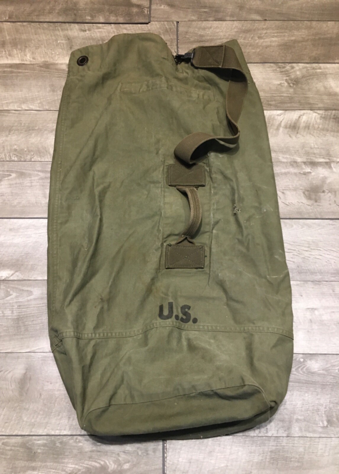 1940s Laundry Bag USA US Military WWII Era Vintage 40s Military Bag Barrack