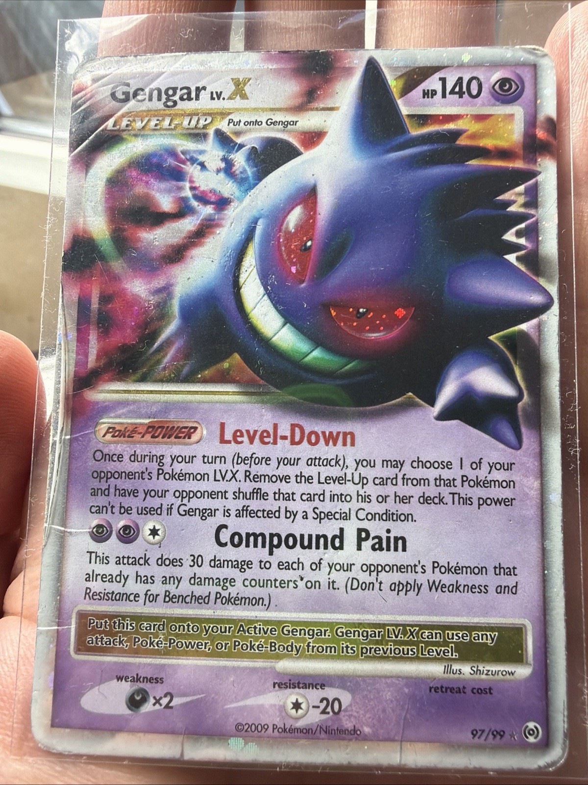 Gengar Lv.X 97/99 Arceus Holo