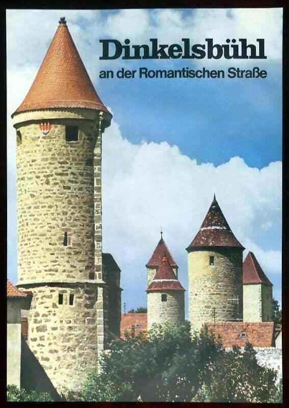 Original Poster Germany Castle Tower View Dinkelsbuhl