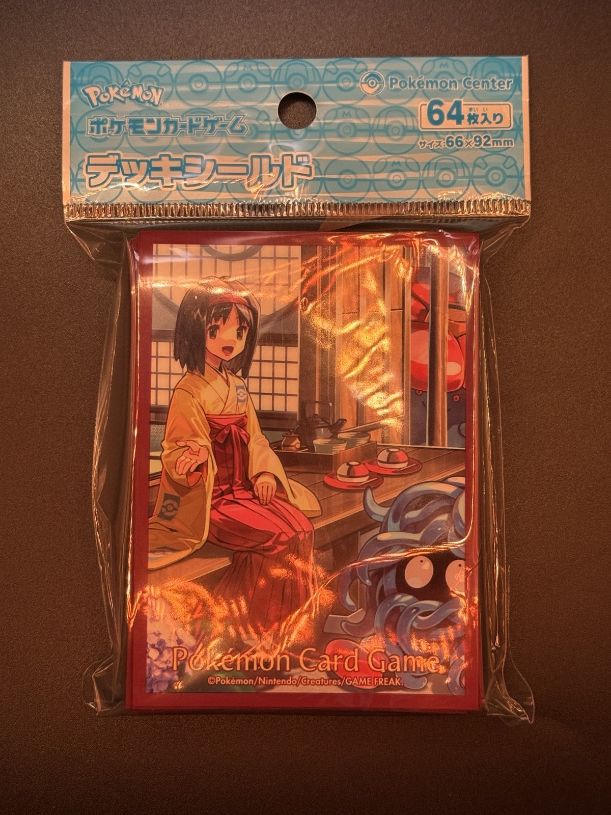 Pokemon Center Deck Shield Erika\'s Holiday Tangela 64 Sleeves Japanese Sealed