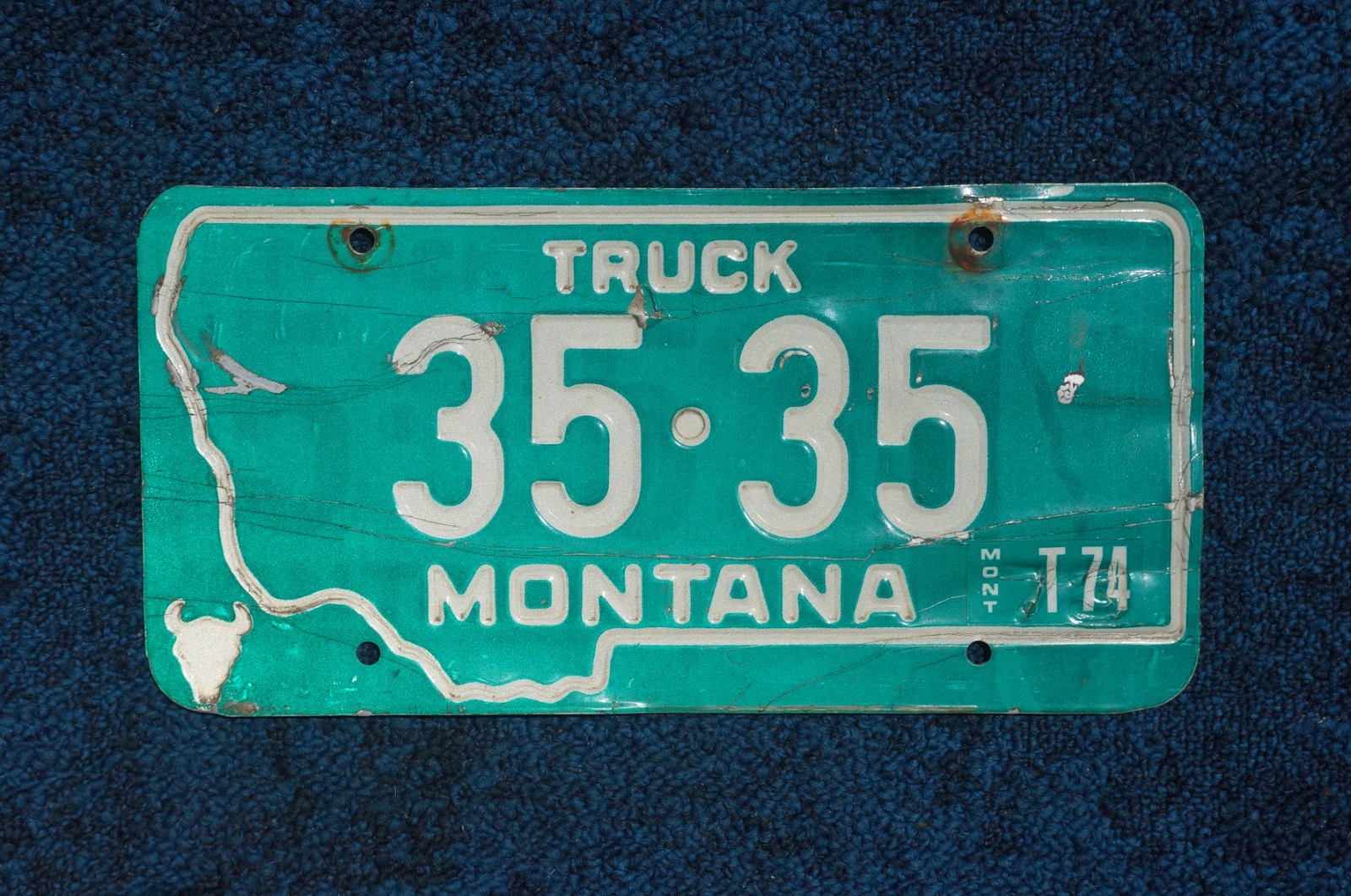 1974 Montana Truck License Plate # 35 - 35