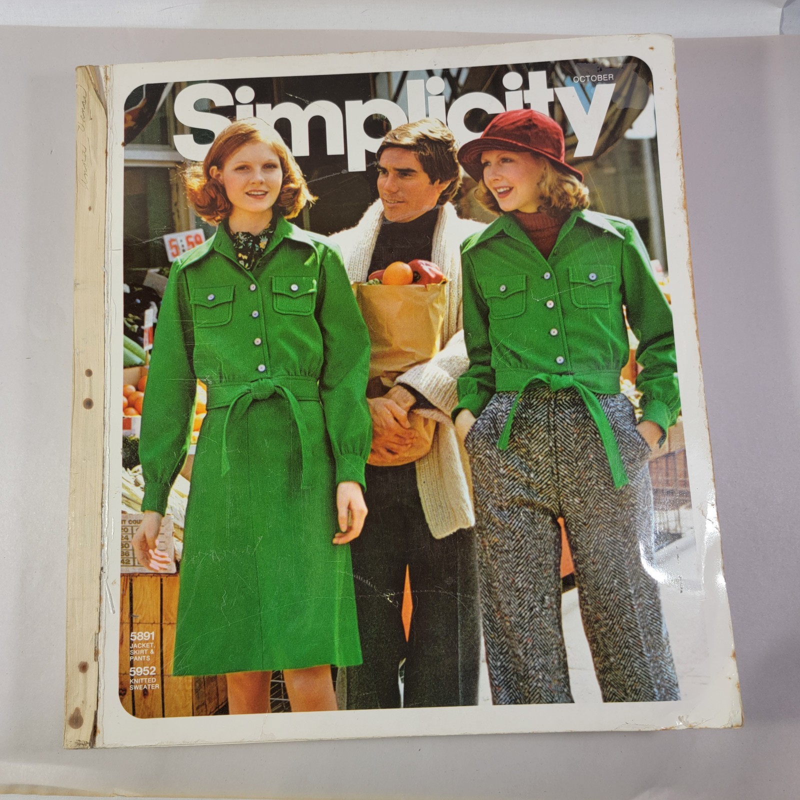 Vintage October 1970s Simplicity Store Counter Pattern Catalog Fashion History