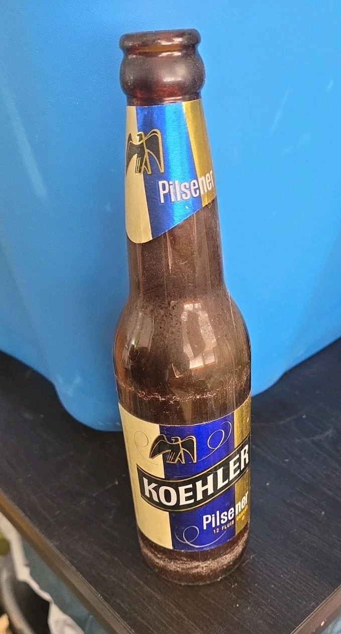 Vintage Koehler Brewing Company Beer Bottle 12 Oz. Erie Brewing Man Cave Bar 