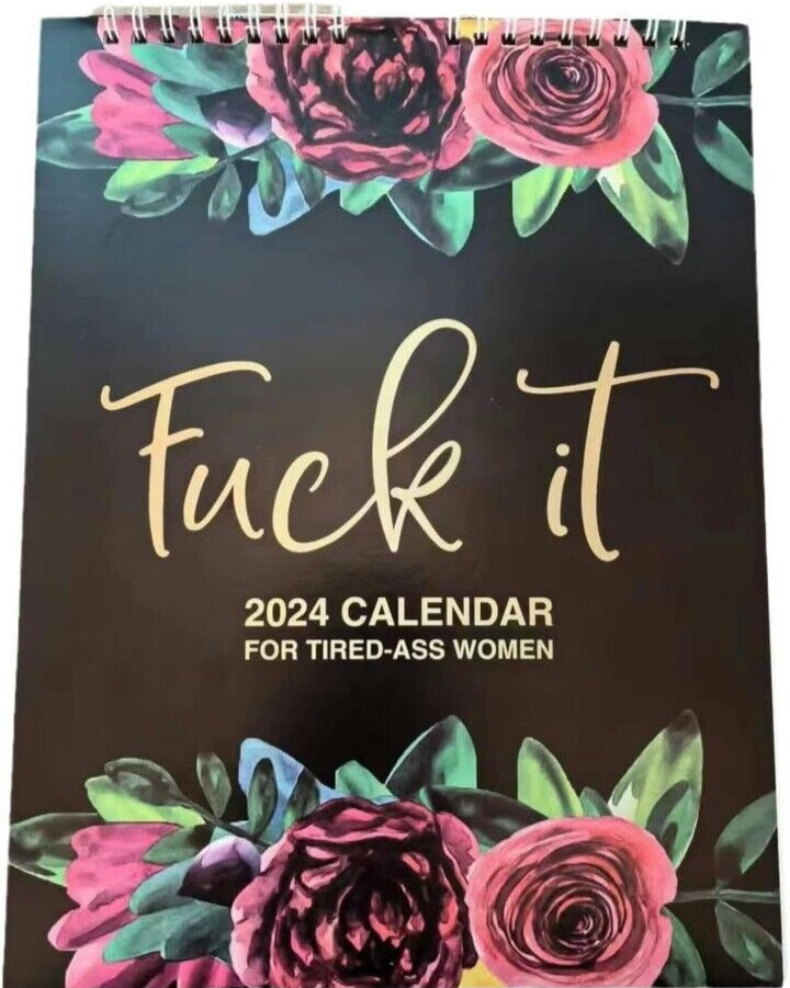 2024 Calendar Wall - Cuss Words