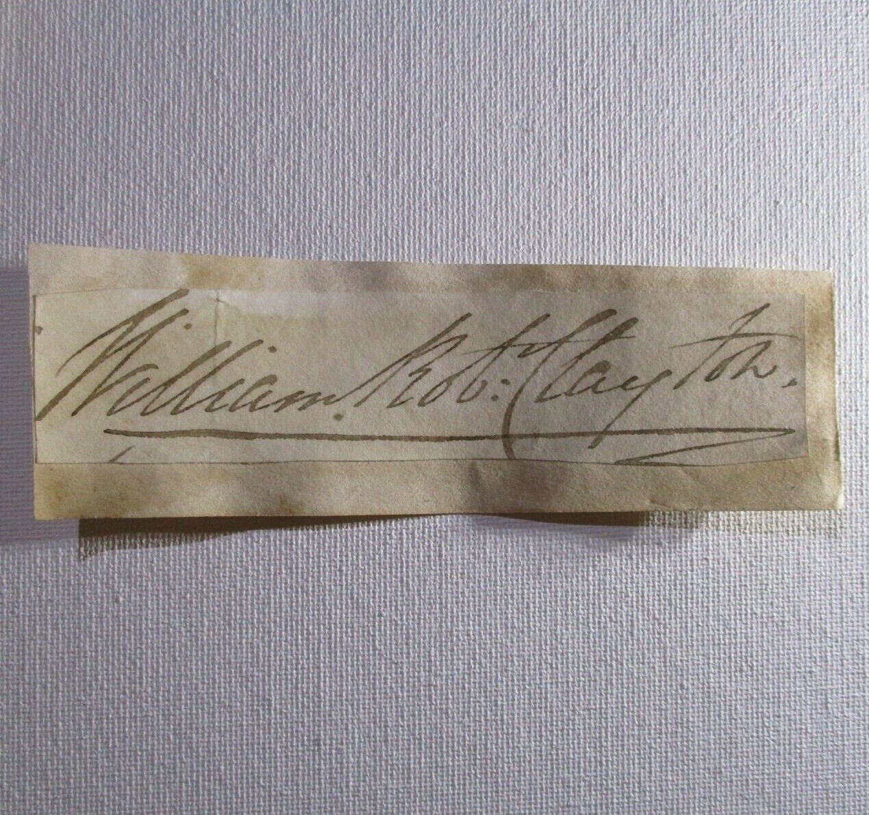 Sir William Robert Clayton 5th Baronet, Autograph, Signed 1786-1866 English Army Sir William Robert Clayton 5th Baronet, Autograph, Signed 1786-1866 English Army