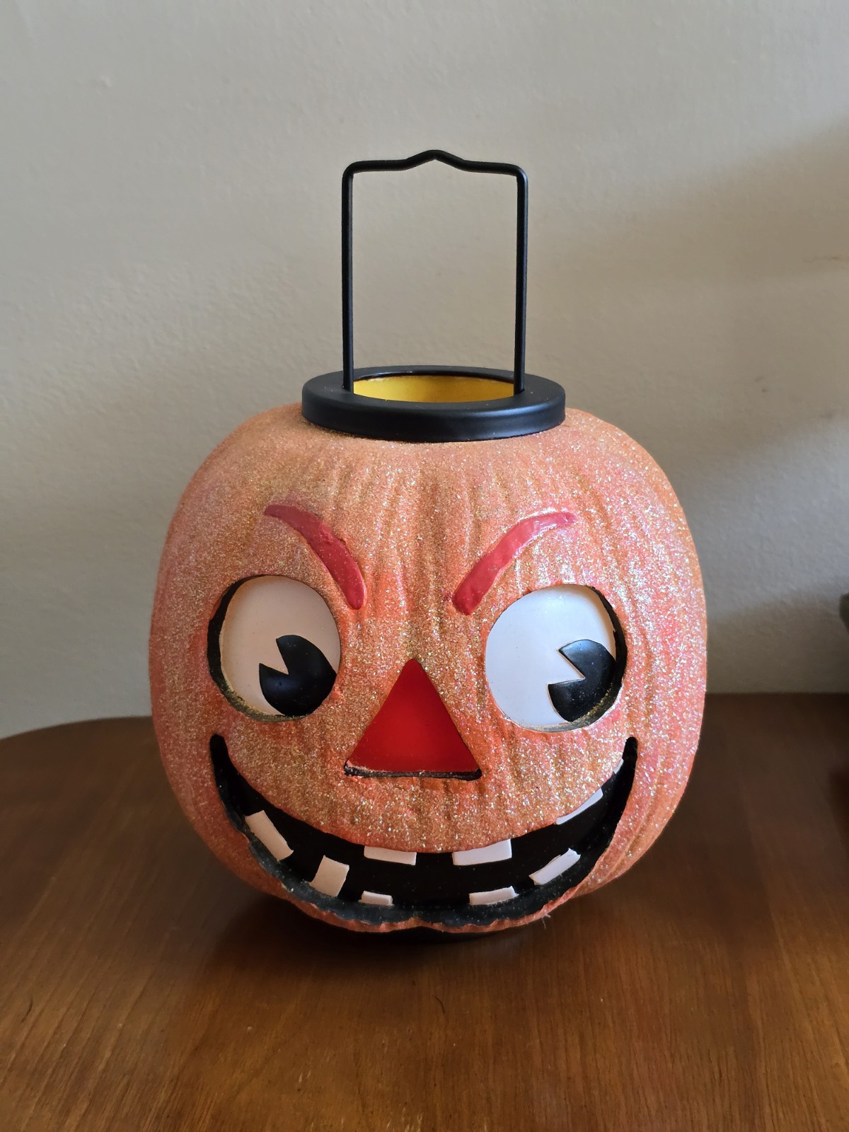 Heavy Vintage Pumpkin Face Lantern By Luminations Rare Find Excellent Condition Heavy Vintage Pumpkin Face Lantern By Luminations Rare Find Excellent Condition