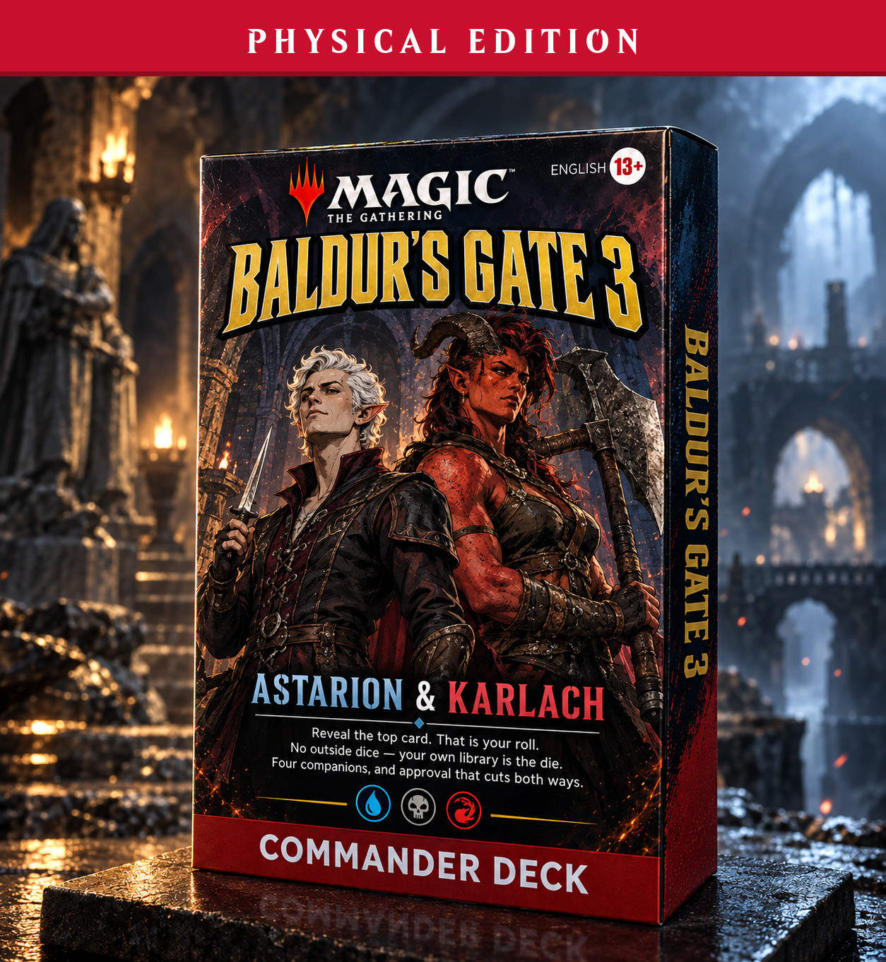 Baldur\'s Gate 3, PRINTED 100 Card Commander Deck, MTG EDH
