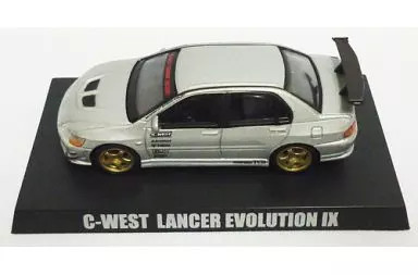 1/64 Aoshima Mitsubishi Lancer Evolution IX C-West Silver Option Part 2 Diecast